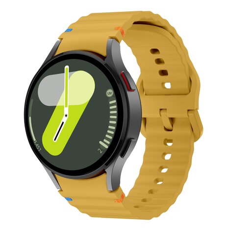 Strap-it Strap-it Bracelet Wave Samsung Galaxy Watch 7 44mm (jaune)
