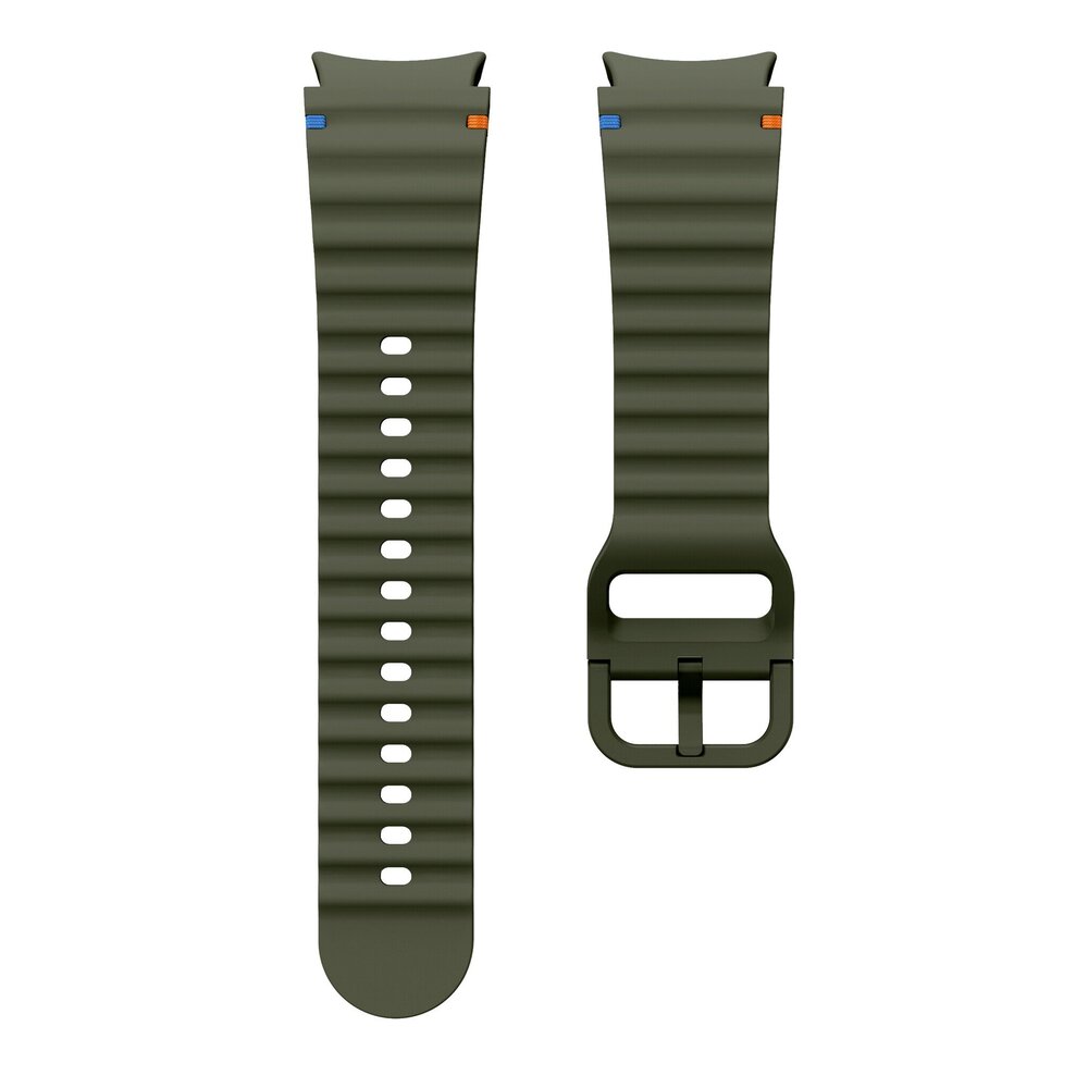 Strap-it Strap-it Bracelet Wave Samsung Galaxy Watch FE (armée verte)