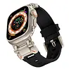 Strap-it Strap-it Bracelet 'Explorer' TPU Watch (noir avec coleur titane) Strap-it Strap-it Bracelet 'Explorer' TPU Watch (noir avec coleur titane)
