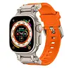 Strap-it Strap-it Bracelet 'Explorer' TPU Watch (orange avec coleur titane) Strap-it Strap-it Bracelet 'Explorer' TPU Watch (orange avec coleur titane)
