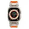 Strap-it Strap-it Bracelet 'Explorer' TPU Watch (orange avec coleur titane) Strap-it Strap-it Bracelet 'Explorer' TPU Watch (orange avec coleur titane)