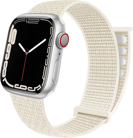 Strap-it Strap-it Bracelet Apple Watch nylon (lumière stellaire)