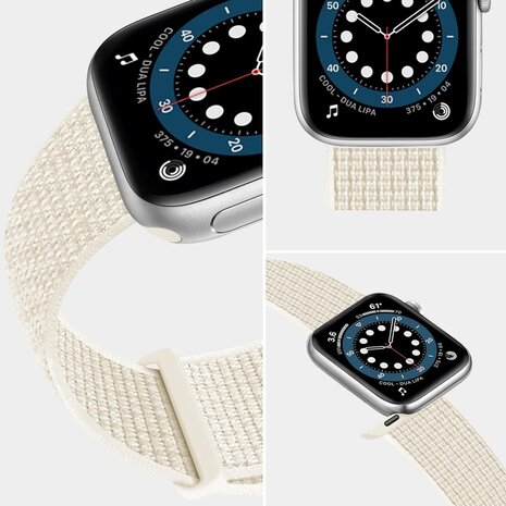 Strap-it Strap-it Bracelet Apple Watch nylon (lumière stellaire)