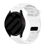 Strap-it Bracelet silicone 'Outdoor' Samsung Galaxy Watch 7 - 44mm (blanc)