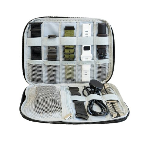 Strap-it Strap-it Sac de rangement de luxe pour bracelets Smartwatch (noir)