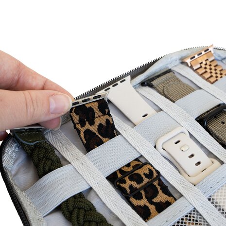 Strap-it Strap-it Sac de rangement pour bracelets de smartwatch (gris foncé)