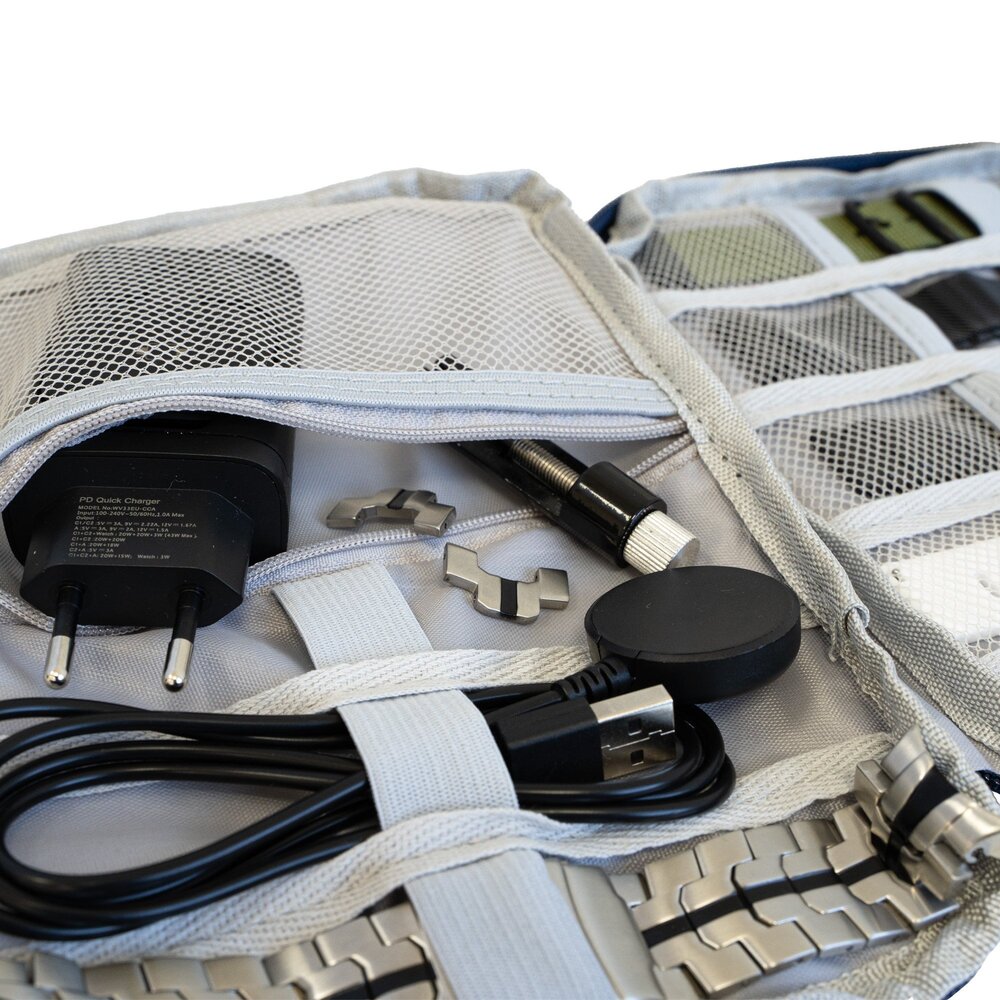 Strap-it Strap-it Sac de rangement pour bracelets de smartwatch (bleu foncé)