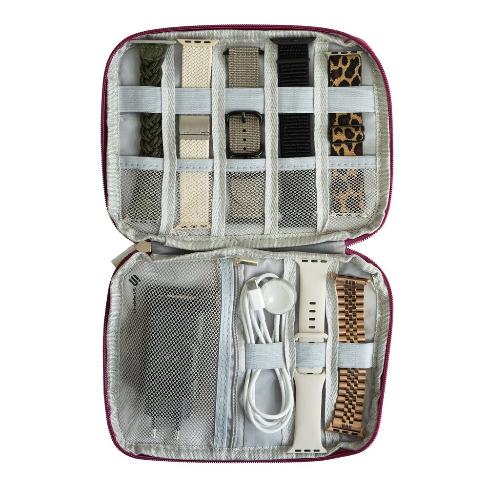 Strap-it Strap-it Sac de rangement pour bracelets de smartwatch (rose)