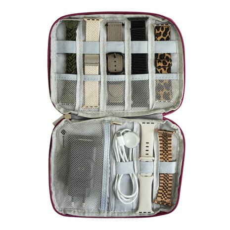 Strap-it Strap-it Sac de rangement pour bracelets de smartwatch (rose)