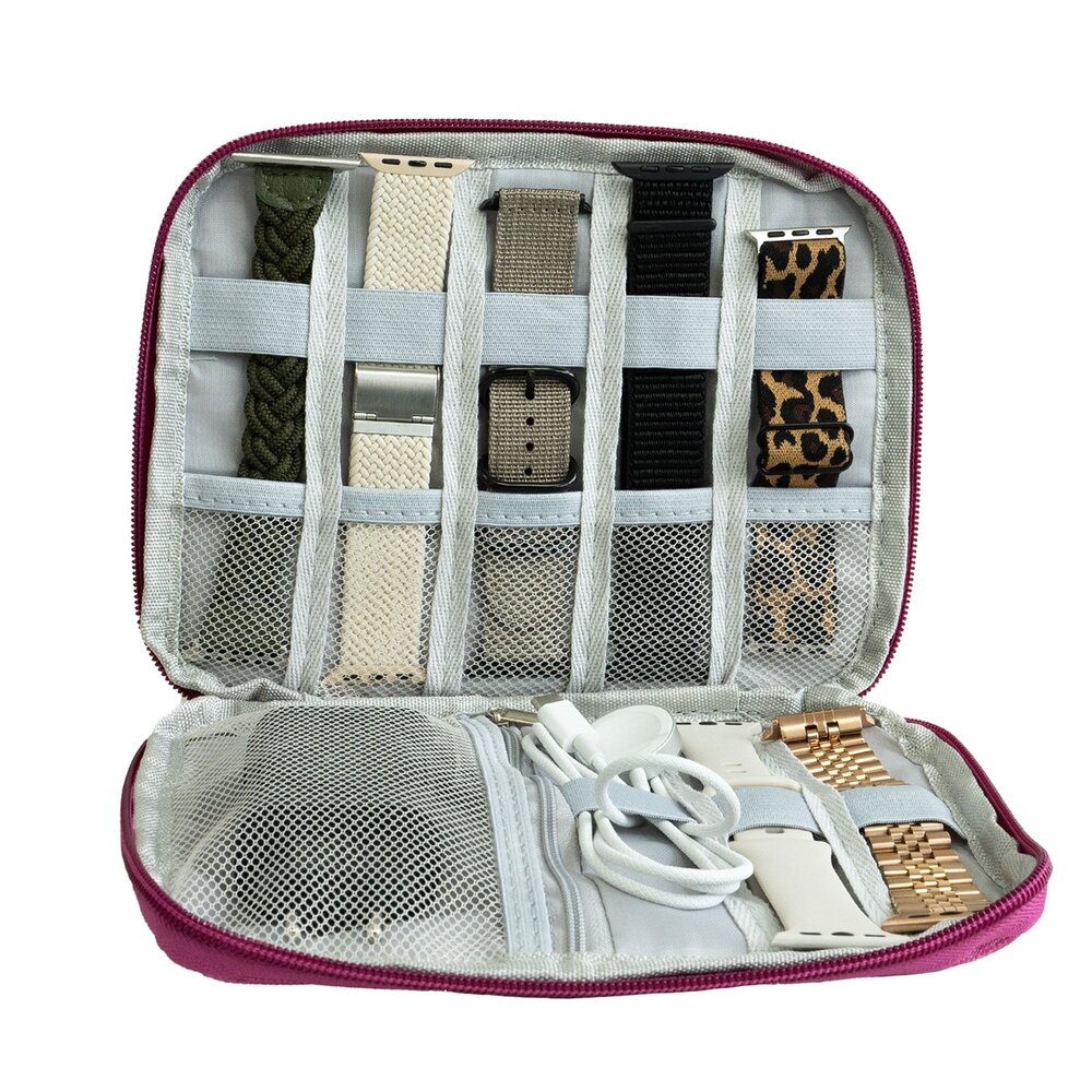 Strap-it Strap-it Sac de rangement pour bracelets de smartwatch (rose)