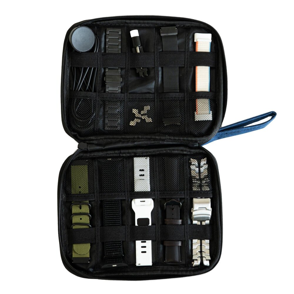 Strap-it Strap-it Organisateur haut de gamme  pour bracelets de smartwatch (bleu)