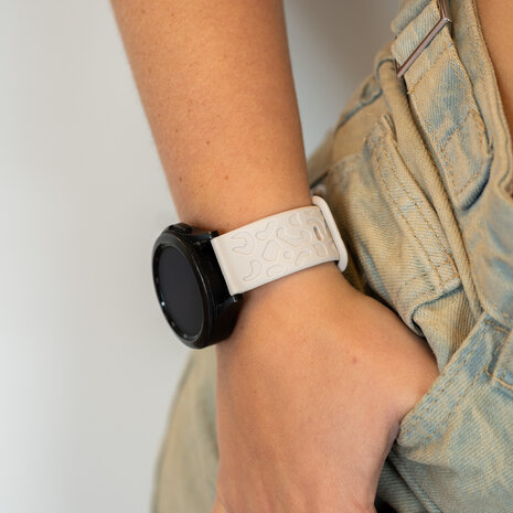 xoxo Wildhearts xoxo Wildhearts Bracelet silicone Polar Pacer imprimé léopard (lumière stellaire)