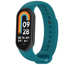 Strap-it Bracelet silicone Xiaomi Smart Band 9 (bleu-vert)
