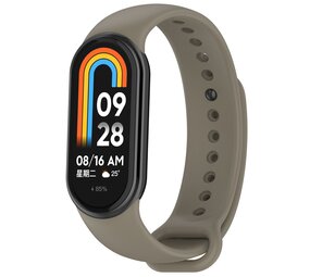 Strap-it Bracelet silicone Xiaomi Smart Band 9 (gris foncé)