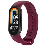Strap-it Bracelet silicone Xiaomi Smart Band 9 (vin rouge)