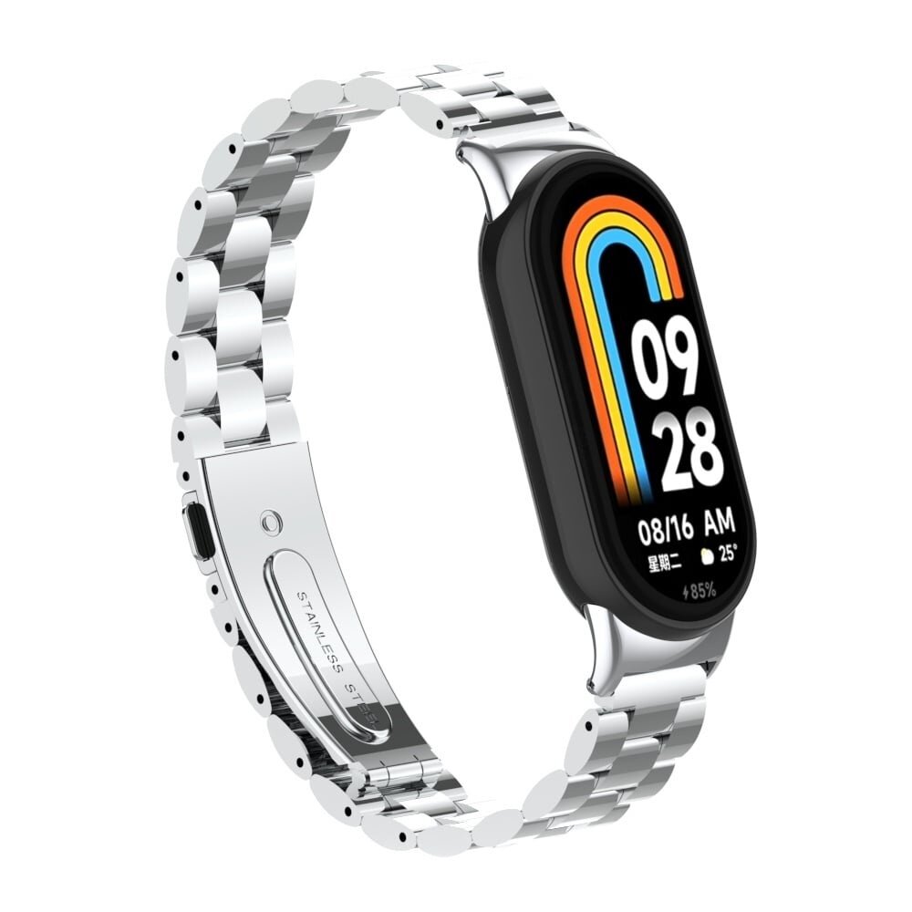 Strap-it Strap-it Bracelet acier Xiaomi Smart Band 9 (argent) Strap-it Strap-it Bracelet acier Xiaomi Smart Band 9 (argent)