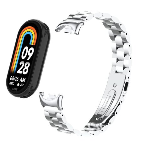 Strap-it Strap-it Bracelet acier Xiaomi Smart Band 9 (argent) Strap-it Strap-it Bracelet acier Xiaomi Smart Band 9 (argent)