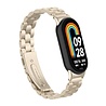 Strap-it Strap-it Bracelet acier Xiaomi Smart Band 9 (lumíere stellaire) Strap-it Strap-it Bracelet acier Xiaomi Smart Band 9 (lumíere stellaire)
