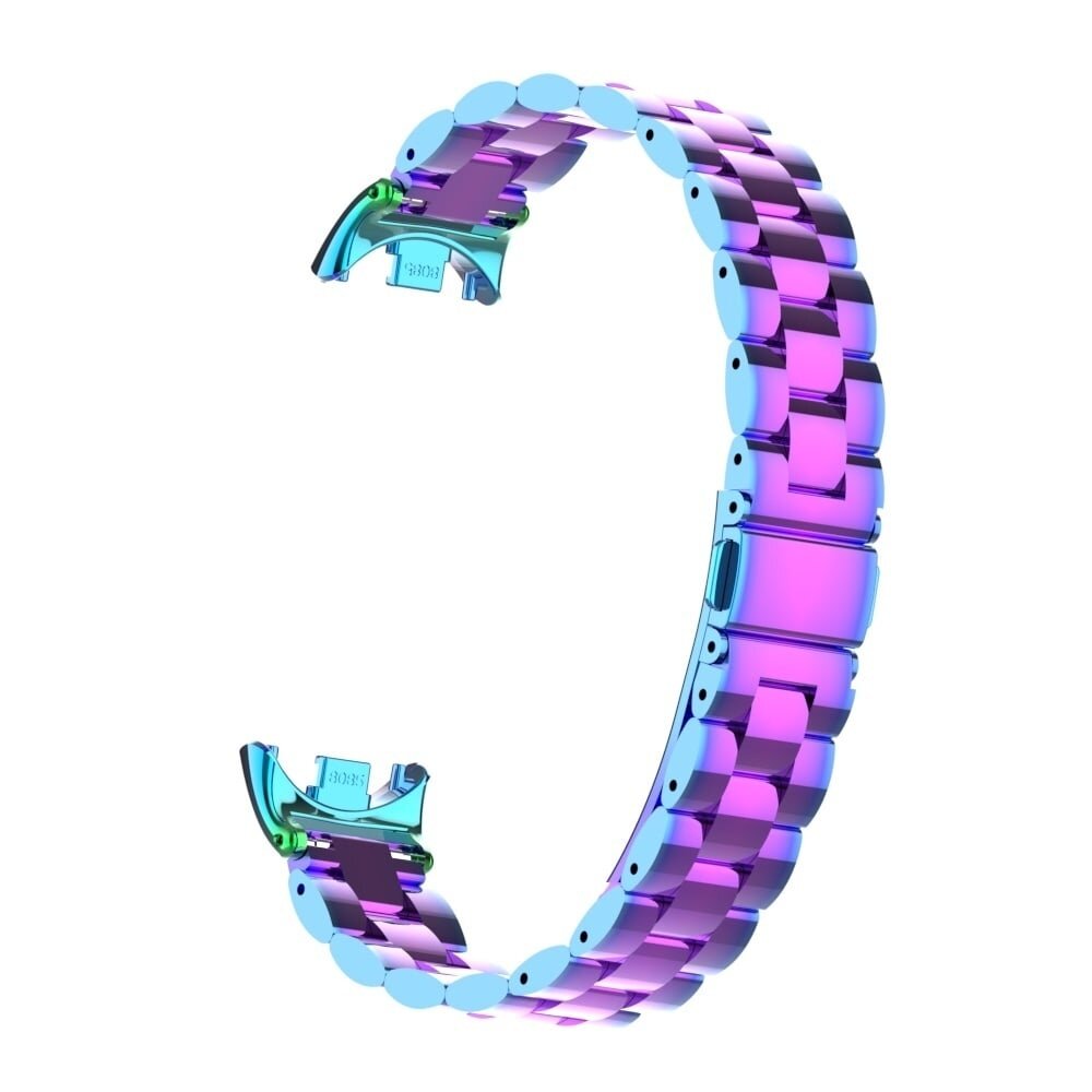 Strap-it Strap-it Bracelet acier Xiaomi Smart Band 9 (arc-en-ciel)