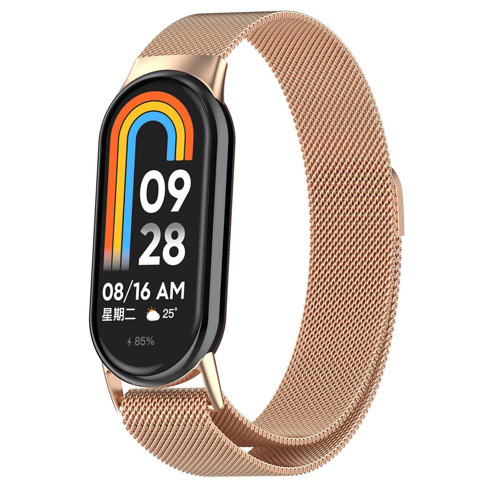 Strap-it Strap-it Bracelet Milanais Xiaomi Smart Band 9 (or rose) Strap-it Strap-it Bracelet Milanais Xiaomi Smart Band 9 (or rose)