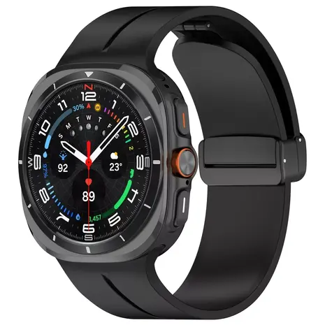 Strap-it Strap-it Bracelet sport avec D-buckle Samsung Galaxy Watch Ultra (noir)