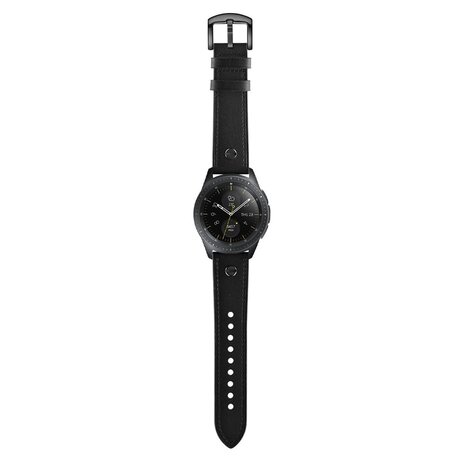 Strap-it Strap-it Bracelet cuir vissé Samsung Galaxy Watch 4 - 40mm (noir)
