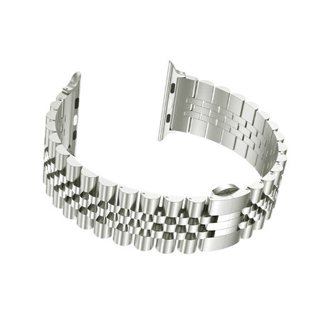 Strap-it Strap-it Bracelet acier Apple Watch Jubilé (coleur titane) Strap-it Strap-it Bracelet acier Apple Watch Jubilé (coleur titane)