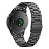 Strap-it Strap-it Bracelet acier Garmin Instinct (noir) Strap-it Strap-it Bracelet acier Garmin Instinct (noir)