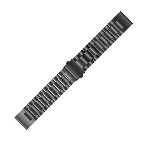 Strap-it Strap-it Bracelet acier Garmin Instinct (noir)