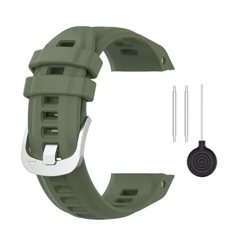 Strap-it Strap-it Bracelet silicone Garmin Instinct 2s (vert foncé)