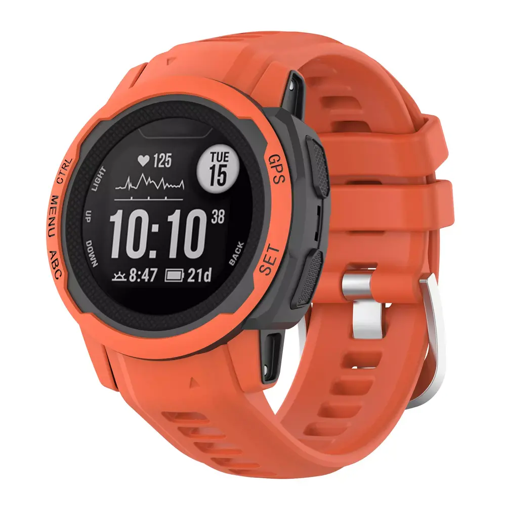 Strap-it Strap-it Bracelet silicone Garmin Instinct 2s (rouge)
