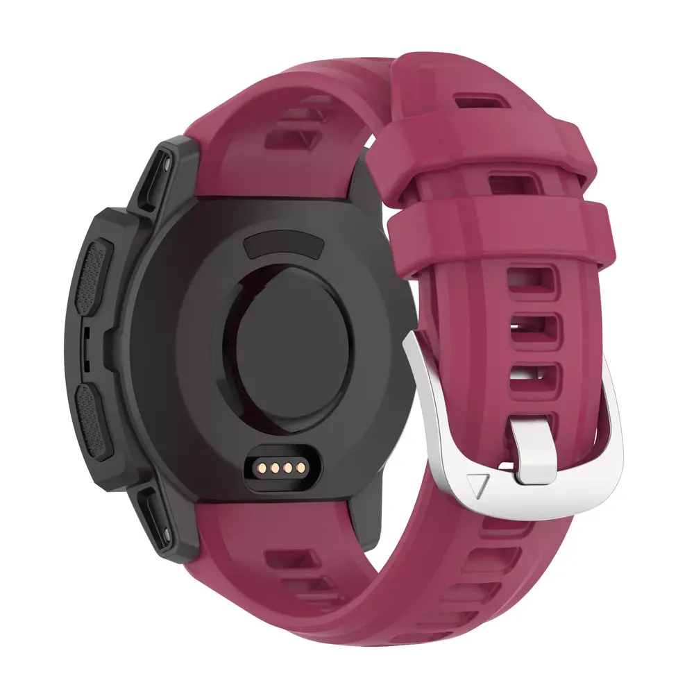 Strap-it Strap-it Bracelet silicone Garmin Instinct 2s (vin rouge)