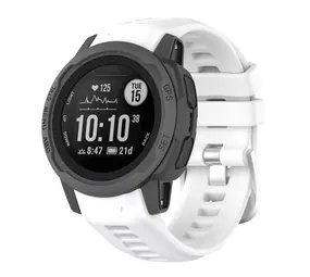 Strap-it Bracelet silicone Garmin Instinct 2s (blanc)