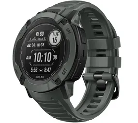 Strap-it Bracelet silicone Garmin Instinct 2x (vert foncé)