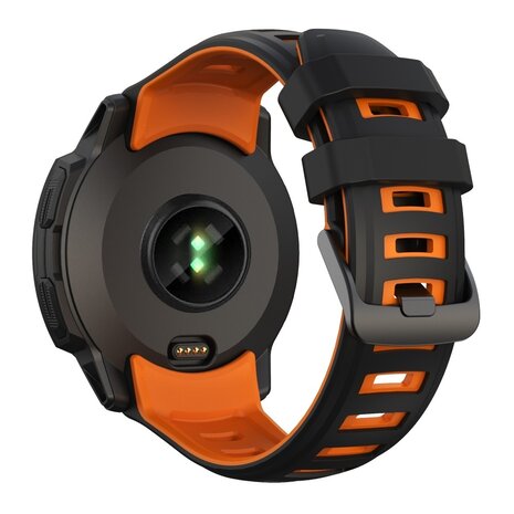 Strap-it Strap-it Bracelet sport Garmin Instinct 2x (noir/orange)