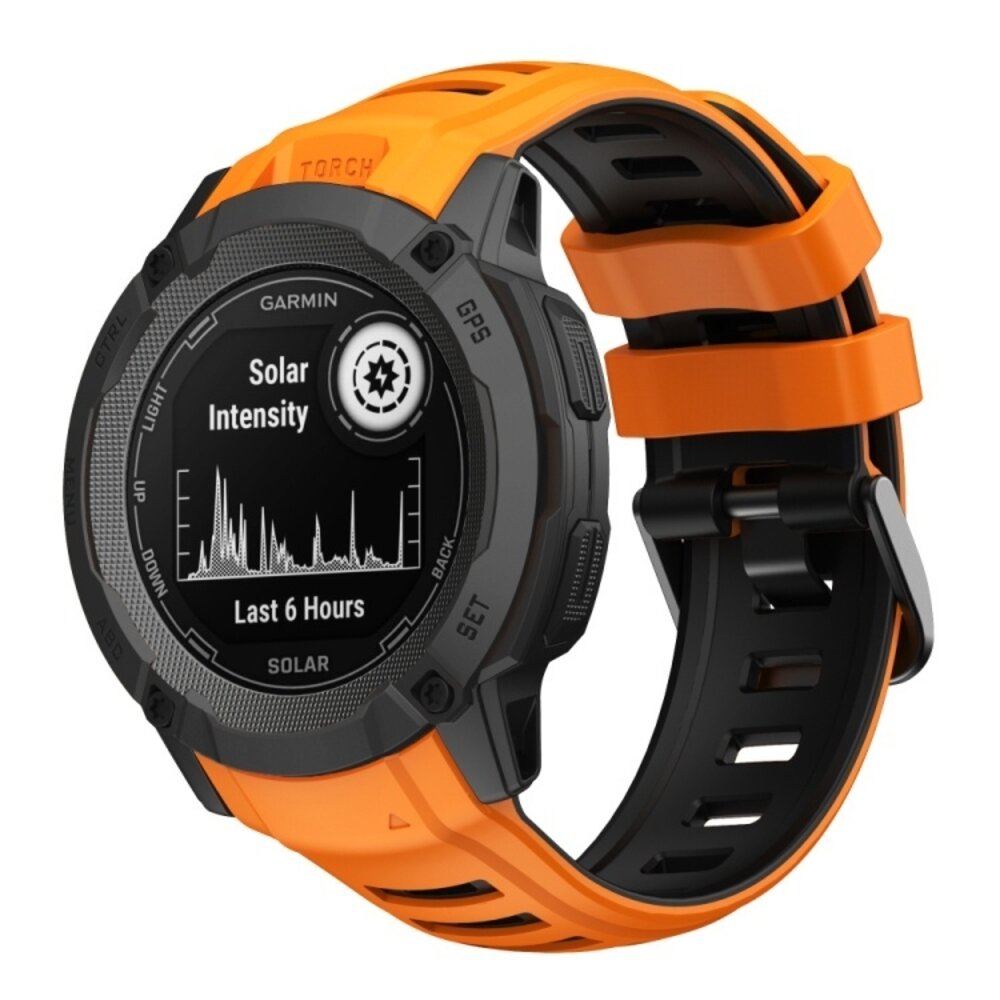 Strap-it Strap-it Bracelet sport Garmin Instinct 2x (orange/noir)