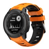 Strap-it Bracelet sport Garmin Instinct 2x (orange/noir)