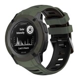 Strap-it Bracelet sport Garmin Instinct 2x (vert foncé/noir)
