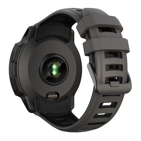 Strap-it Strap-it Bracelet sport Garmin Instinct 2x (gris foncé/noir)