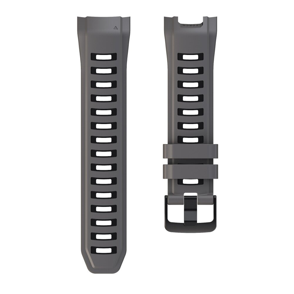 Strap-it Strap-it Bracelet sport Garmin Instinct 2x (gris foncé/noir)