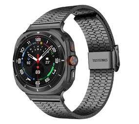 Strap-it Bracelet acier luxe Samsung Galaxy Watch Ultra (noir) Strap-it Bracelet acier luxe Samsung Galaxy Watch Ultra (noir)
