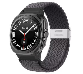 Strap-it Bracelet tressé Samsung Galaxy Watch Ultra (gris foncé)