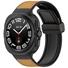 Strap-it Strap-it Bracelet cuir hybride Samsung Galaxy Watch Ultra (brun clair) Strap-it Strap-it Bracelet cuir hybride Samsung Galaxy Watch Ultra (brun clair)