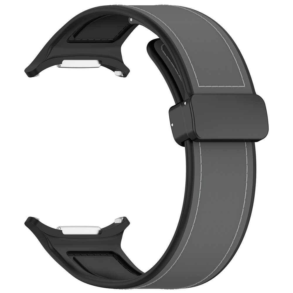 Strap-it Strap-it Bracelet cuir hybride Samsung Galaxy Watch Ultra (gris)
