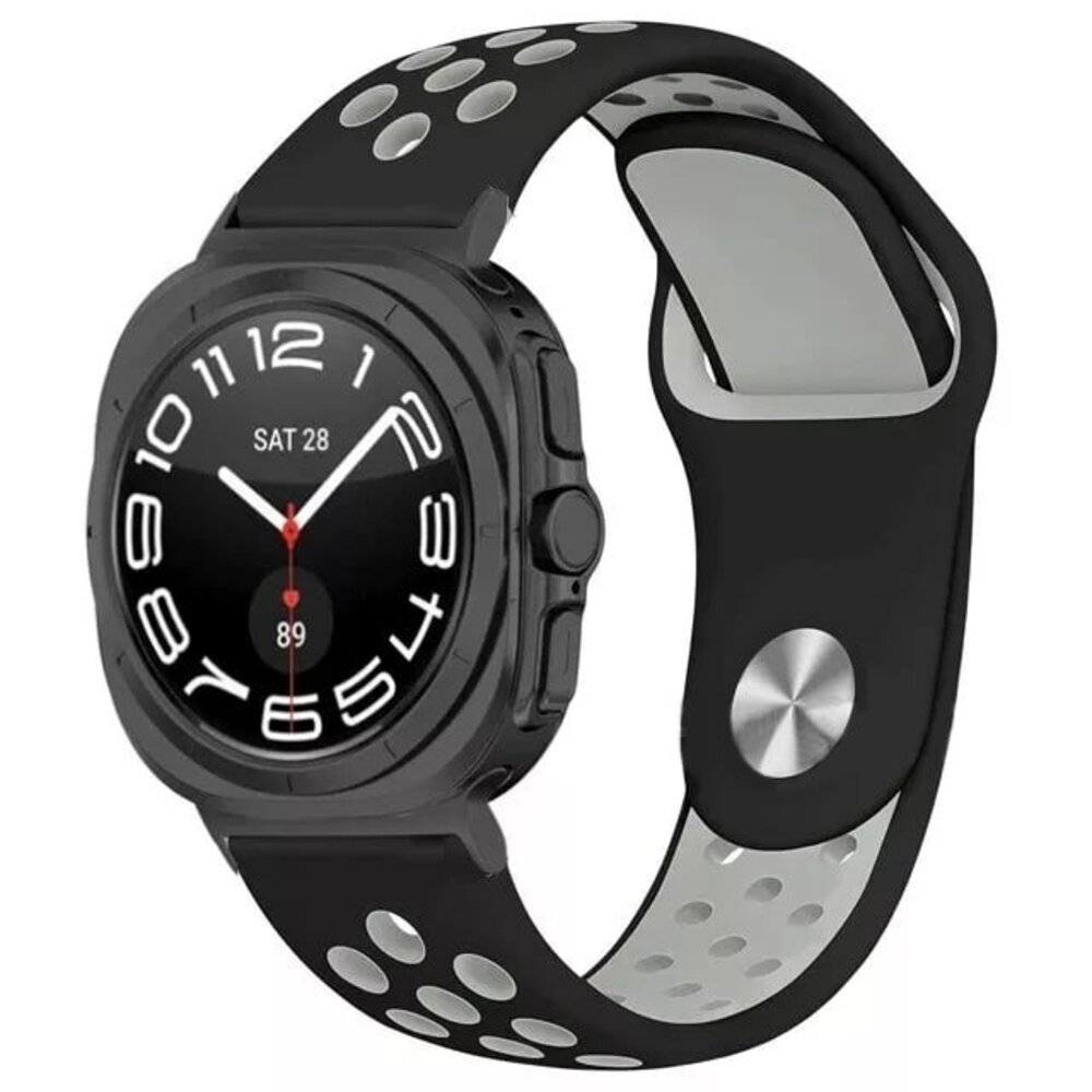 Strap-it Strap-it Bracelet sport Samsung Galaxy Watch Ultra (noir/gris)