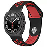 Strap-it Strap-it Bracelet sport Samsung Galaxy Watch Ultra (noir/rouge) Strap-it Strap-it Bracelet sport Samsung Galaxy Watch Ultra (noir/rouge)