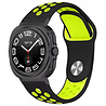 Strap-it Strap-it Bracelet sport Samsung Galaxy Watch Ultra (noir/jaune) Strap-it Strap-it Bracelet sport Samsung Galaxy Watch Ultra (noir/jaune)