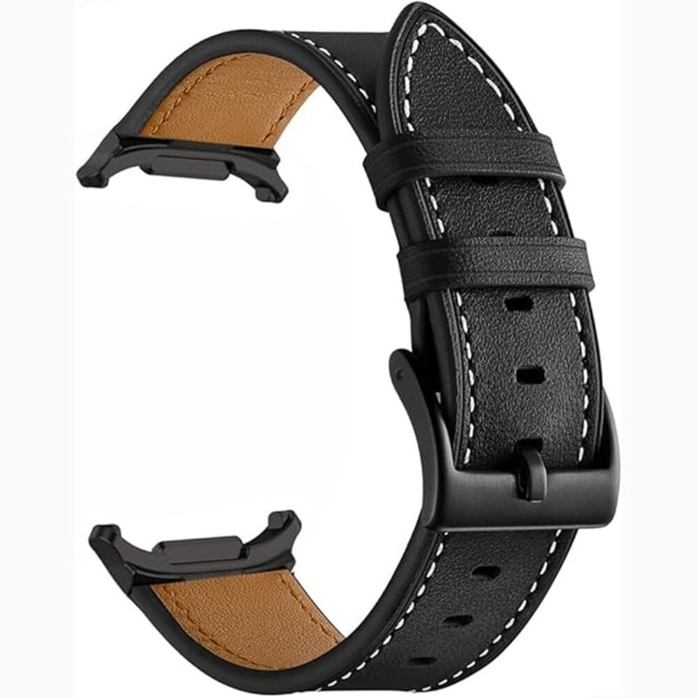 Strap-it Strap-it Bracelet cuir avec boucle Samsung Galaxy Watch Ultra (noir)