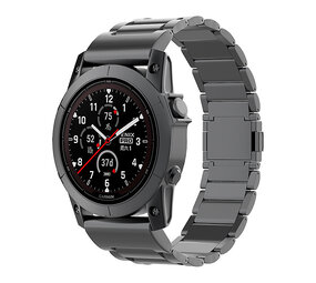 Strap-it Bracelet titane magnétique Garmin Fenix 5 / 6 (noir)