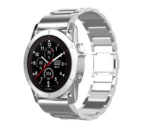 Strap-it Bracelet titane magnétique Garmin Fenix 5 / 6 (argent)